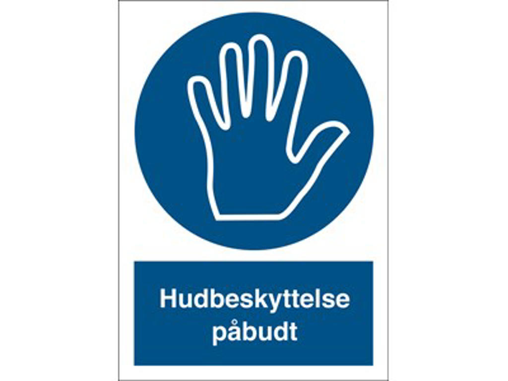 Hudbeskyttelse PÅBUDT 210x297mm