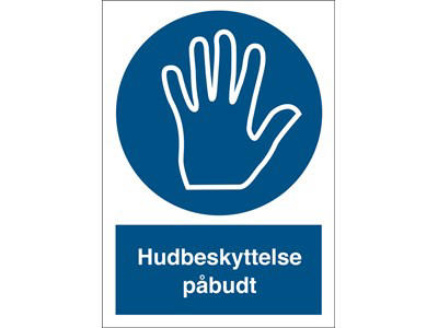 Hudbeskyttelse PÅBUDT 210x297mm