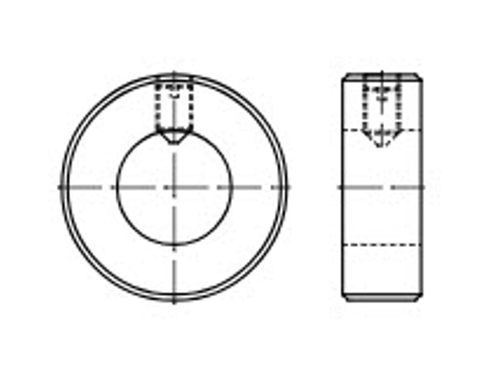 Stopring Ø45x70x18mm  DIN705