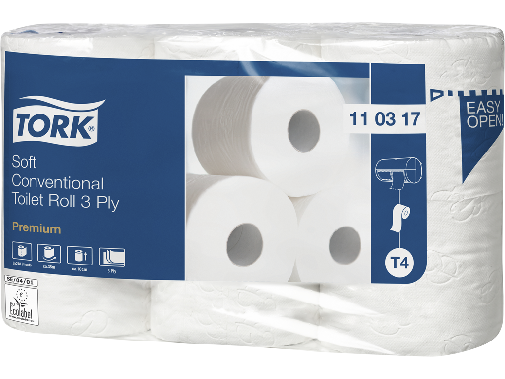 Toiletpapir 3 lag Tork Premium T4 42 rl.