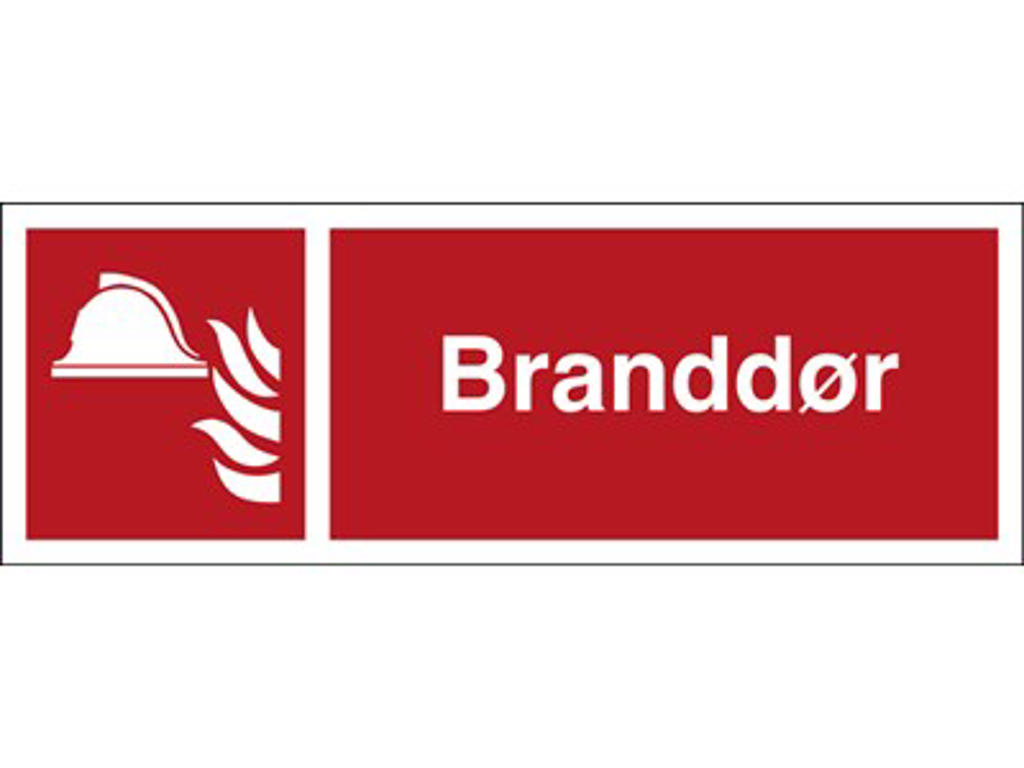 BRANDDØR 140x420mm - Selvklæbende