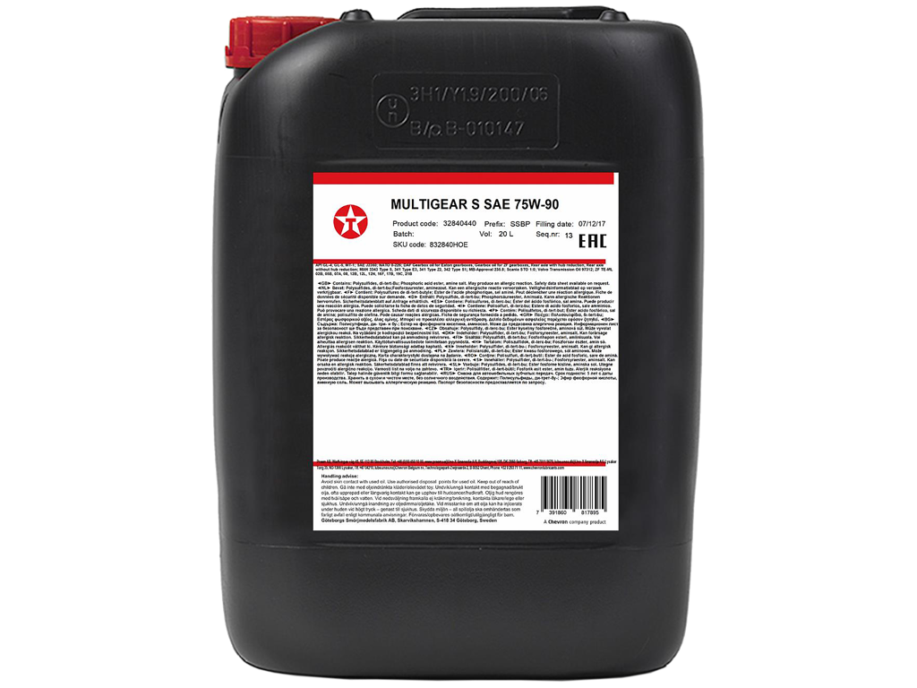 Gearolie Delo Syn-TDL SAE 75W-90 20 ltr.