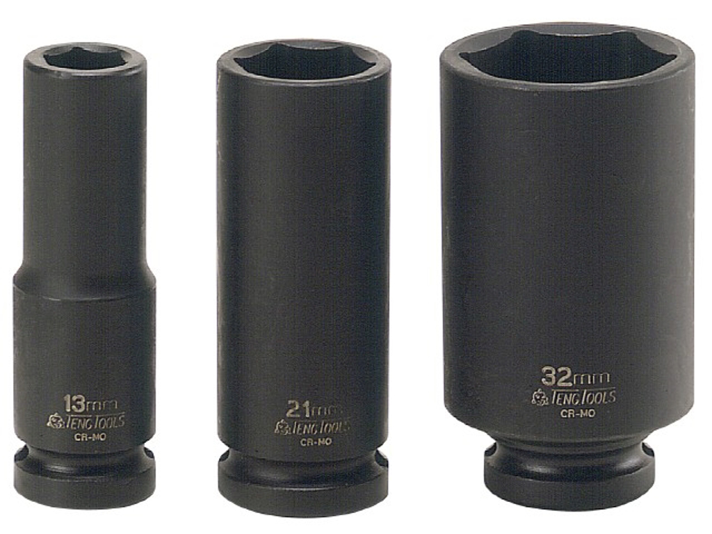 Slagtop 1/2"-1/1" Lang 6-kt Tengtools