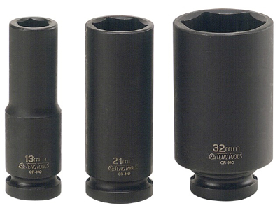 Slagtop 1/2"-1/1" Lang 6-kt Tengtools