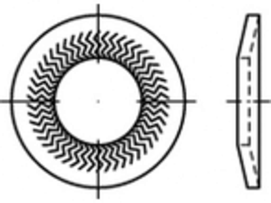 Låseskive 10 mm Teckentrup FZB