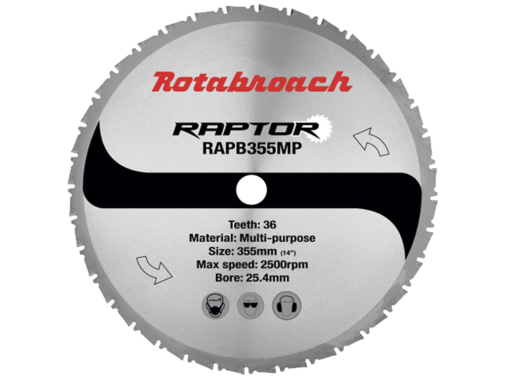 Rundsavklinge HM Ø355×25,4 Z36 til stål