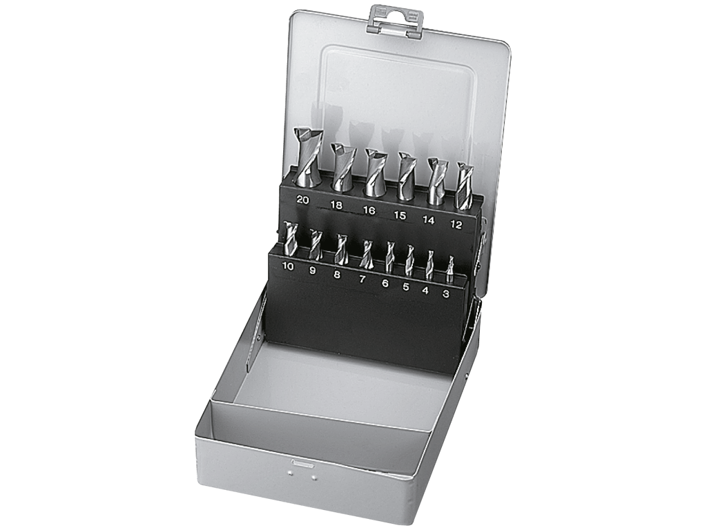 Fræsersæt 2 skær HSS-CO 3-20mm