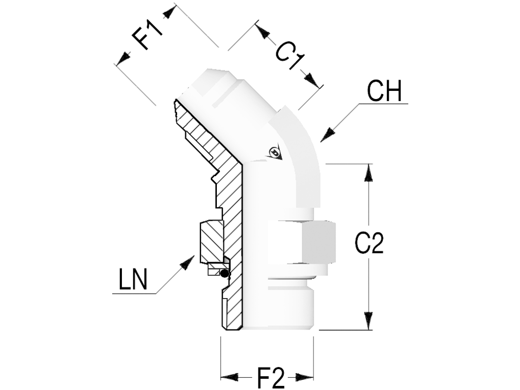 VO-12-3/8" Vinkel