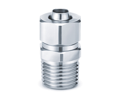 Luftfittings 10x1/4" lige m/oml rustfri 
