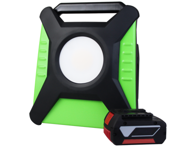 Arbejdslampe 18V/4500lm, 5 batteri-adapt
