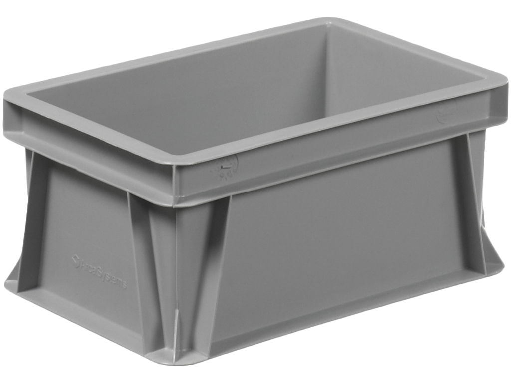 Lagerkasse 300x200x145mm Grå 6 ltr.