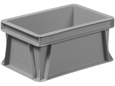 Lagerkasse 300x200x145mm Grå 6 ltr.
