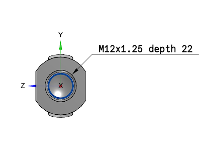 SMC KJ12D kugleled M12x1,25