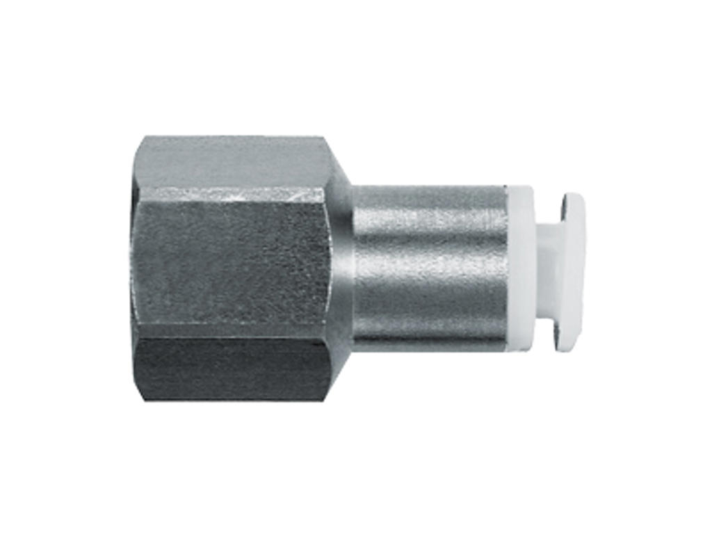 Fitting lige Ø6X1/4" RG Rustfri
