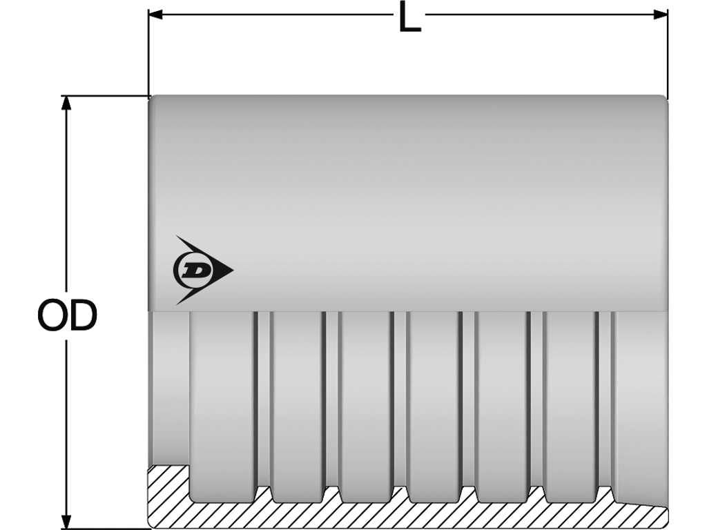 Hylse P 03317 For R7 og TWB1-3/16"