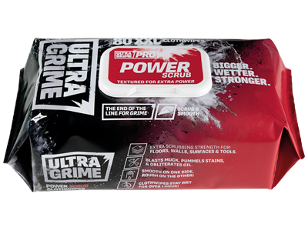 Renseservietter Uniwipe UltraGrime Pro Power 80 stk.