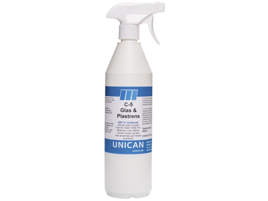 Unican C-5 glas- & plastrens, pumpespray