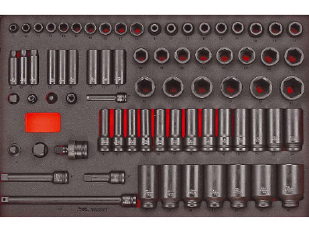 Slagtopsæt EVA 73 dele
