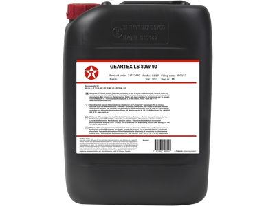Gearolie Geartex LS 80W-90 - 20 ltr GL5