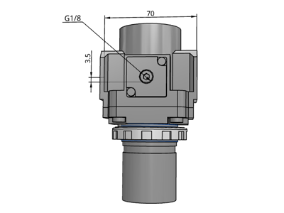 SMC AR40-F04H-B Regulator 1/2" u/mano.