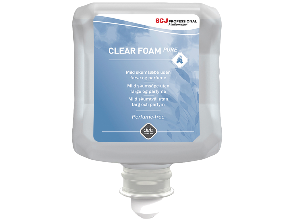DEB Skumsæbe Clear Foam Pure 1 ltr.