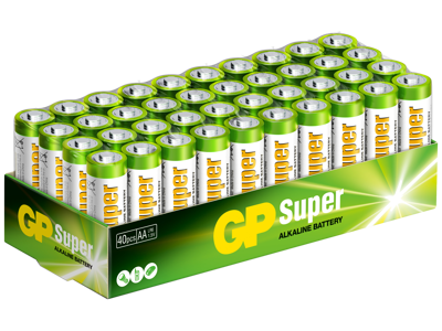 Batteri AA GP Super Alkaline 40 stk.