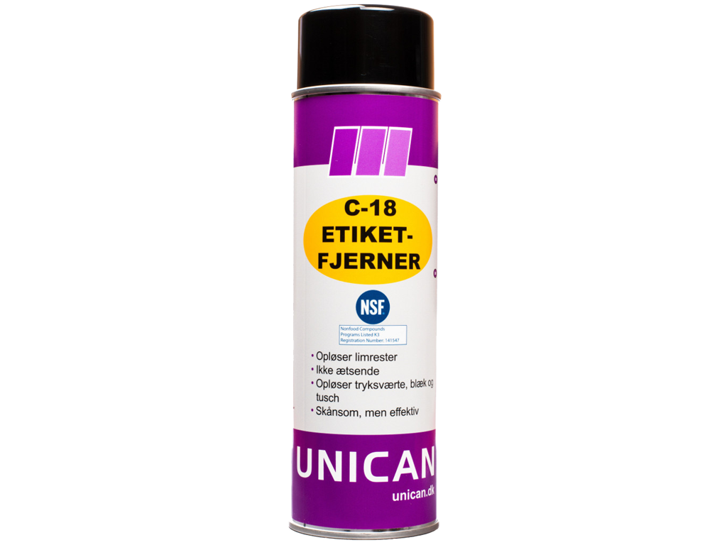 Unican C-18 etiketfjerner 500 ml