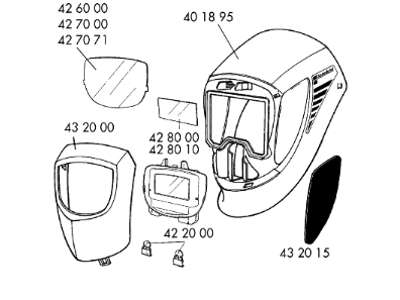 Speedglas 9000 besk. glas ydre (10stk)