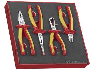Tangsæt TEDV440, isoleret 1000V 4-dele Tengtools