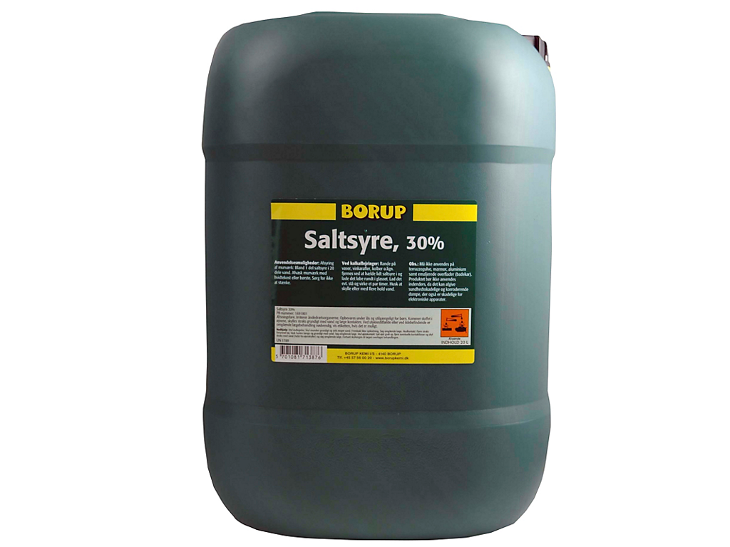 Saltsyre 30% 20 Ltr Borup
