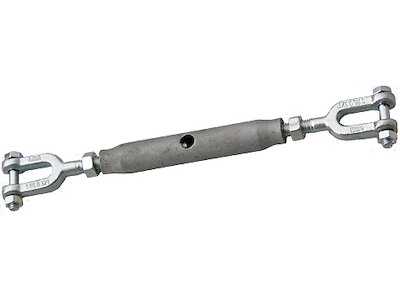 Gaffel med 10mm Højre gev.