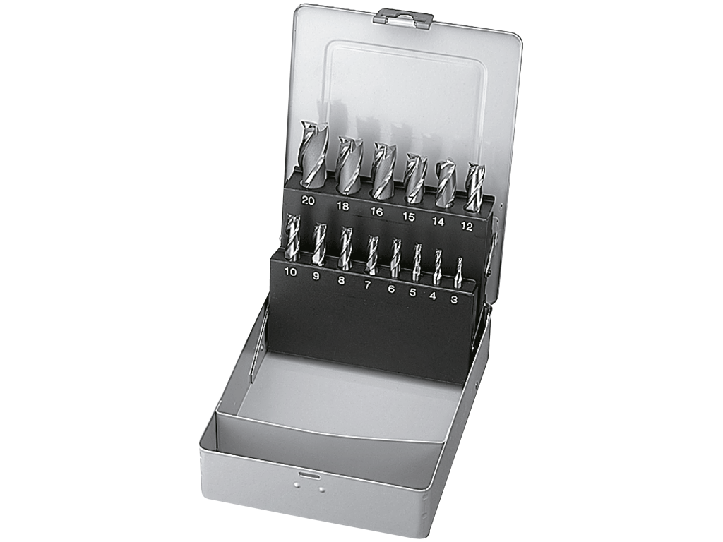 Fræsersæt 3 skær HSS-CO 4-12 mm