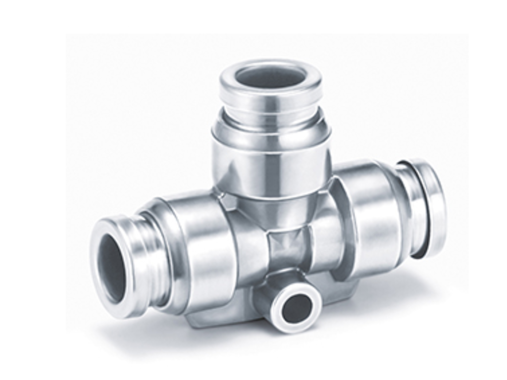 Luftfittings 12mm tee samler 316L