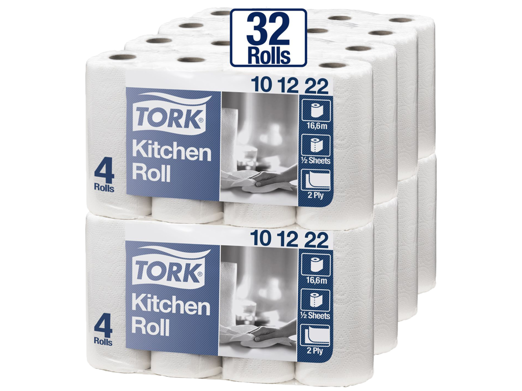 Køkkenrulle 2-lags Tork Plus 32 rl..