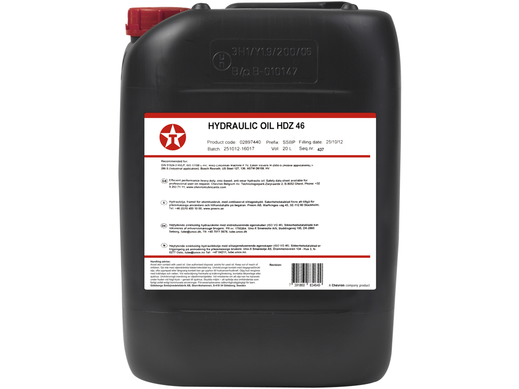 Hydraulikolie  Rando HDZ  46 - 20 ltr