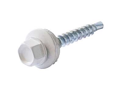 Pladeskrue 4,8x35 m/borspids Hvid-250