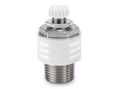 Luftfittings 1/8" Drøvleventil m/lyddæmp
