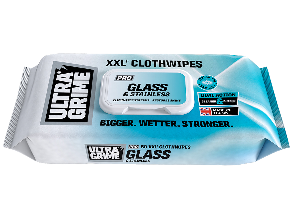 Renseservietter Glas/stål  UltraGrime 