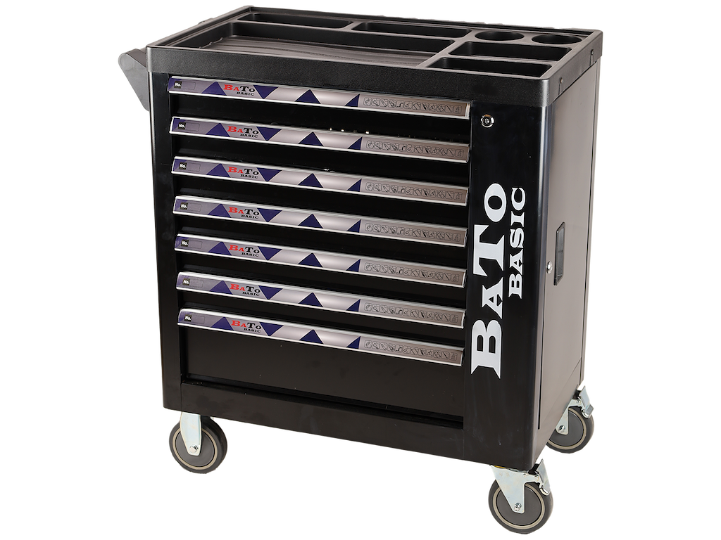 Værktøjsvogn 91018 med ass. værktøj Bato