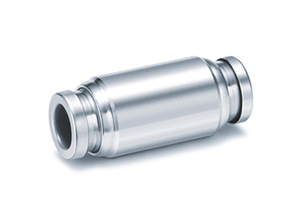 Luftfittings 8mm lige samler MESS.
