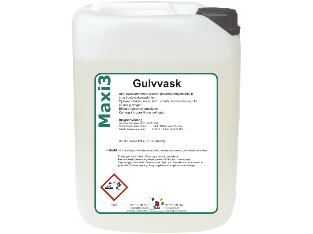 Maxi 3 Gulvvaskemiddel 20 ltr.