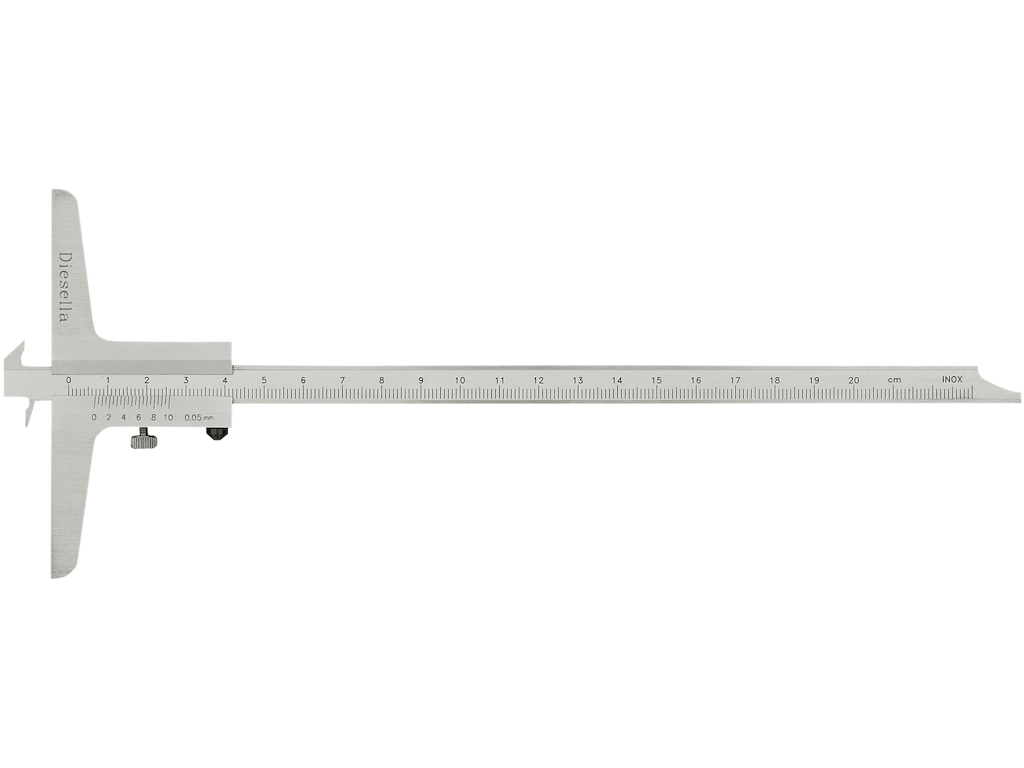 Dybdemål  0-200mm dob. hage Diesella