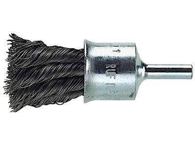 Stålbørste Ø23mm 0,26tråd, 6mm tap