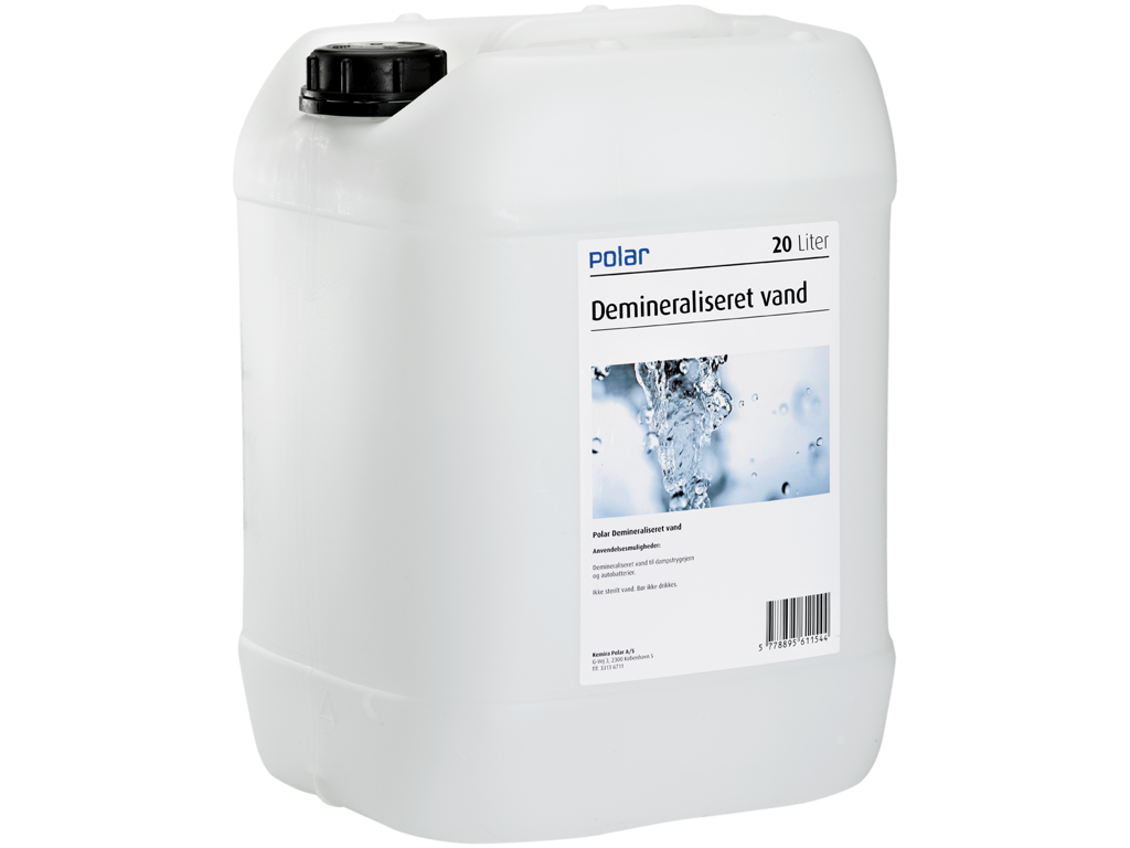 Demineraliseret vand 20 Ltr