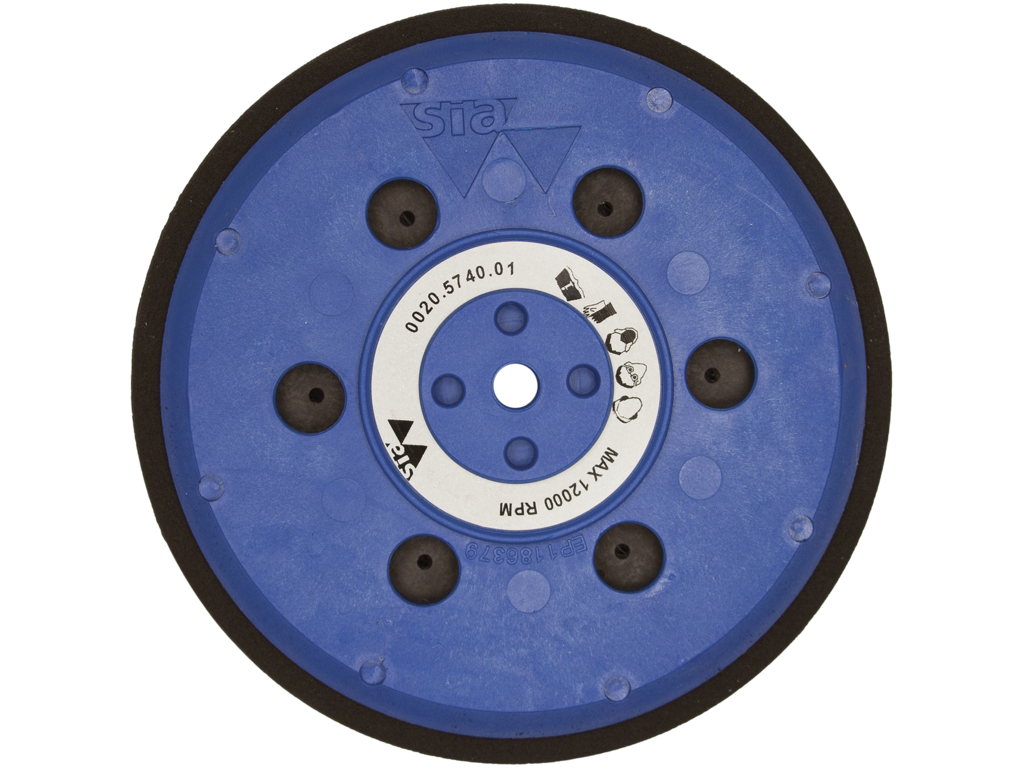 Bagskive t/velcrorondel blød ø150×18 H103 5/16-M8
