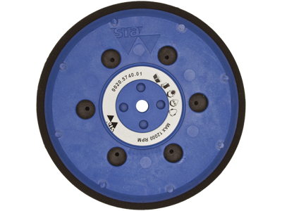 Bagskive t/velcrorondel blød ø150×18 H103 5/16-M8