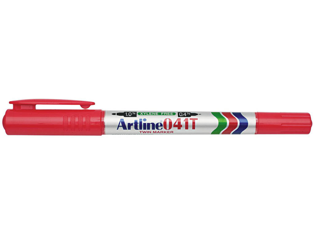 Tusch Rød Artline EK-041T 2-i-1