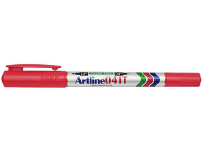 Tusch Rød Artline EK-041T 2-i-1
