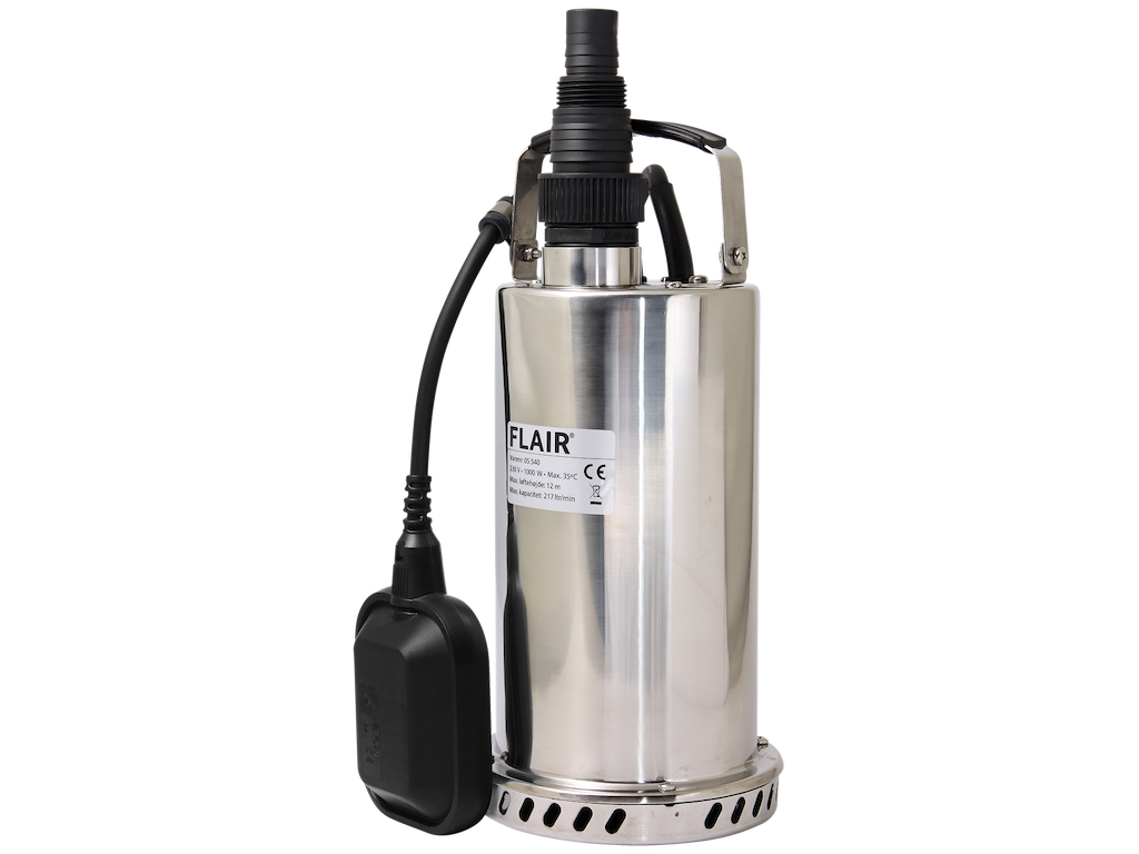 Dykpumpe Flair 1000SX rustfri m/svømmer