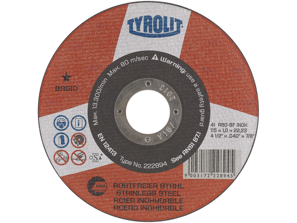 Skæreskive 115x1,0x22,2  41C Tyrolit